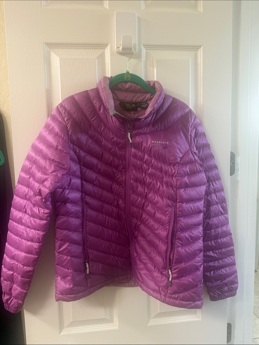 Mountain Hardwear Magenta Lightweight Packable Down Jacket